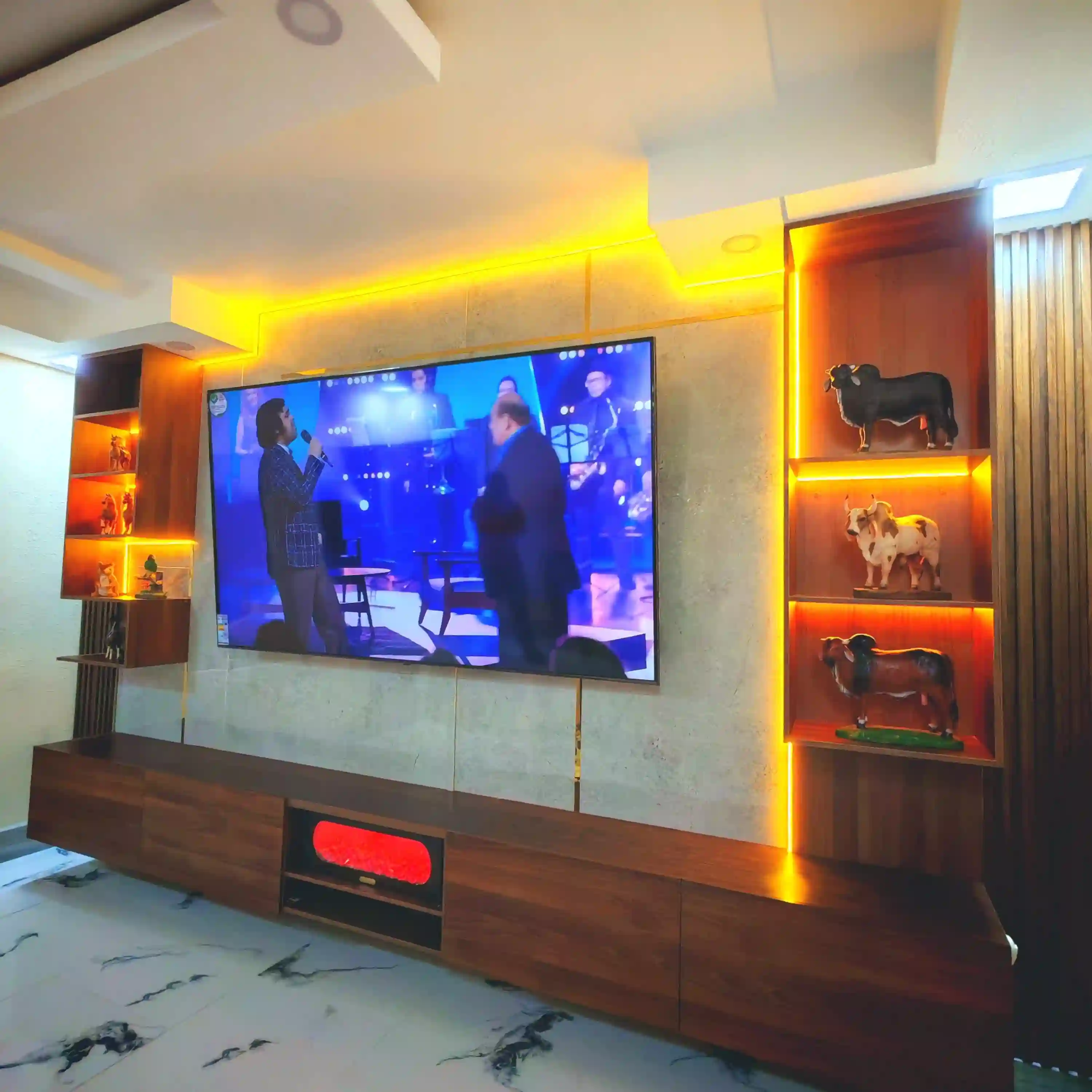 Centro de entretenimiento moderno para hogar 4